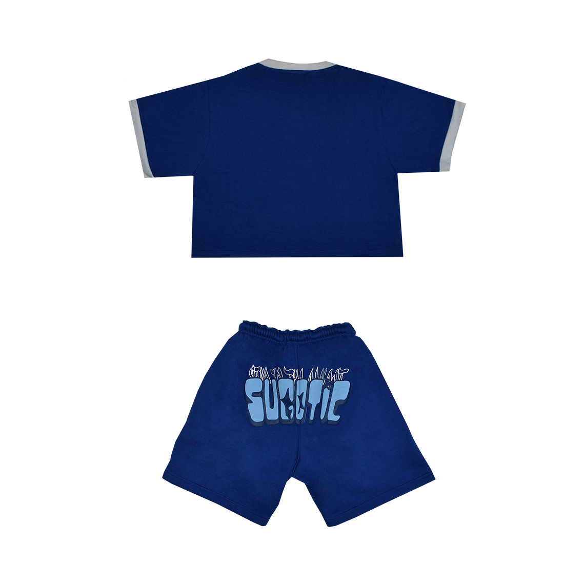 (ROYAL BLUE) - BUTTERFLY SHORT SET