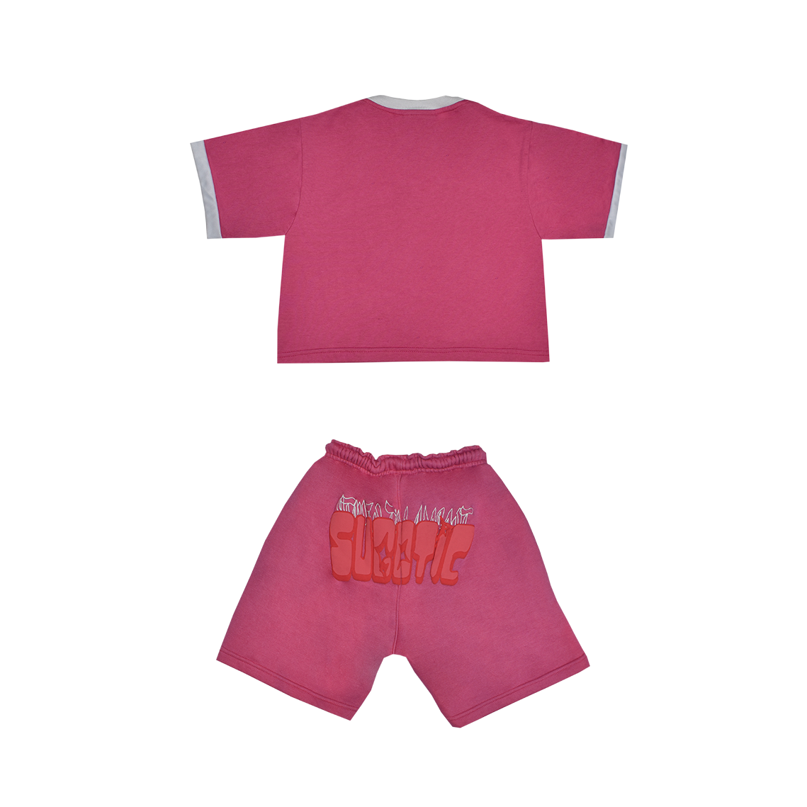 (PINK) - BUTTERFLY SHORT SET