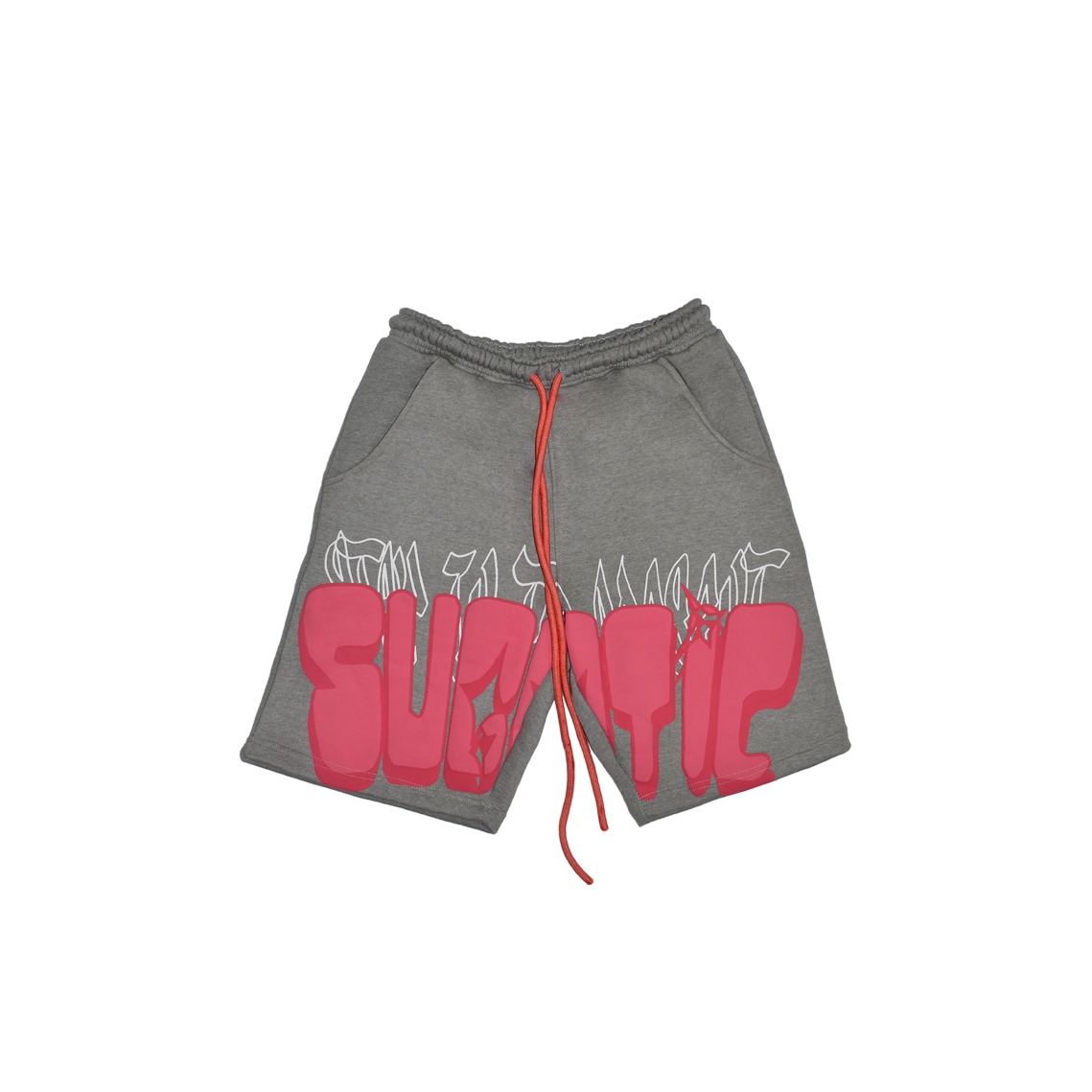 (GRAY - PINK) - BUTTERFLY Shorts