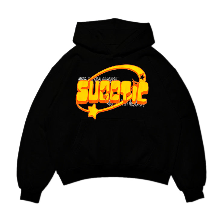 Black/Orange Bubble Hoodie