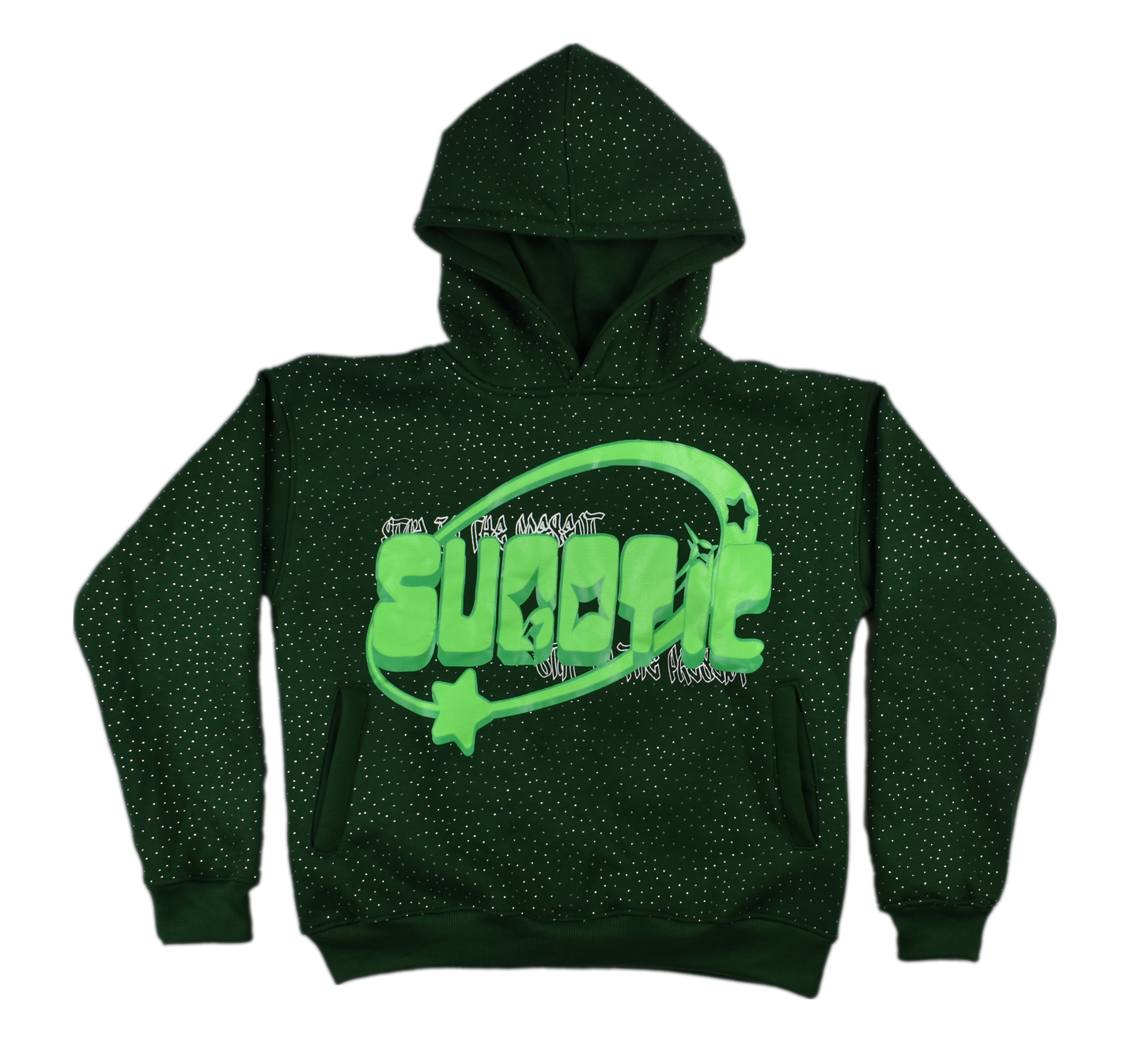 GREEN SHINY HOODIE