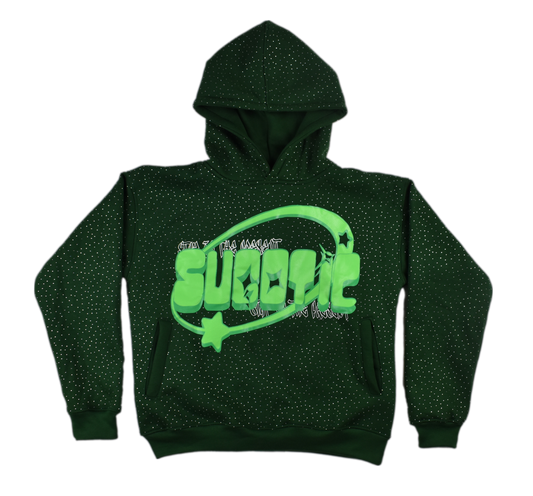 GREEN SHINY HOODIE