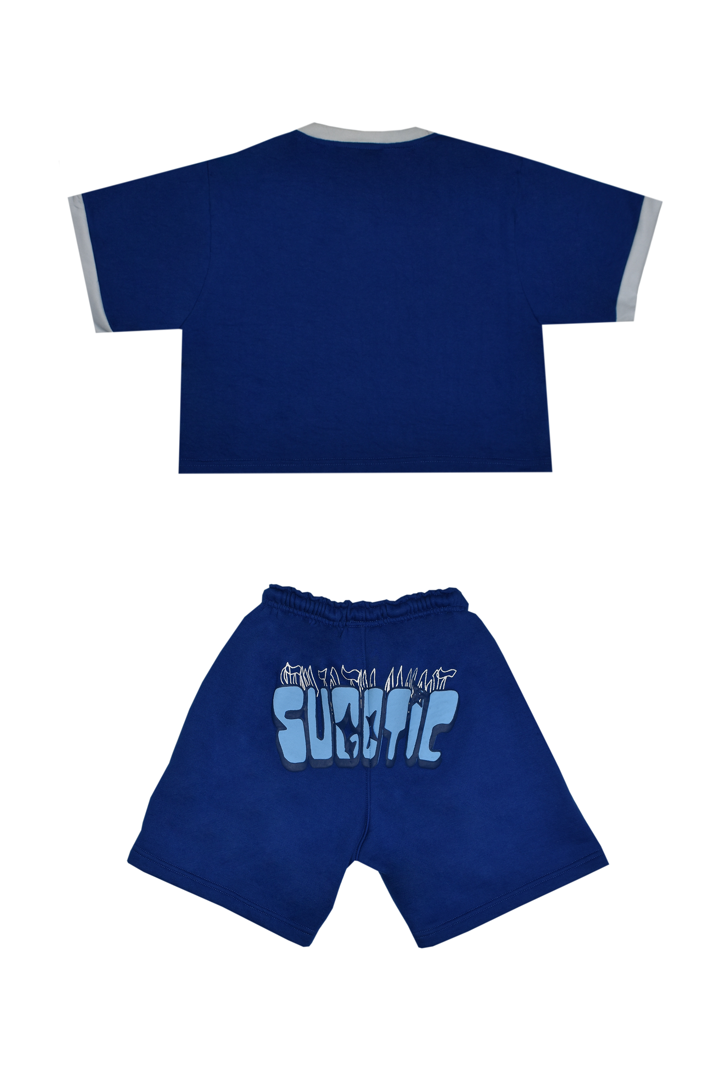 (ROYAL BLUE) - BUTTERFLY SHORT SET