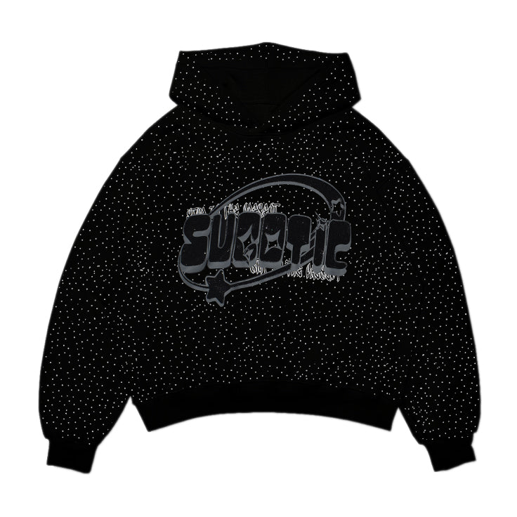 Black Shiny Hoodie