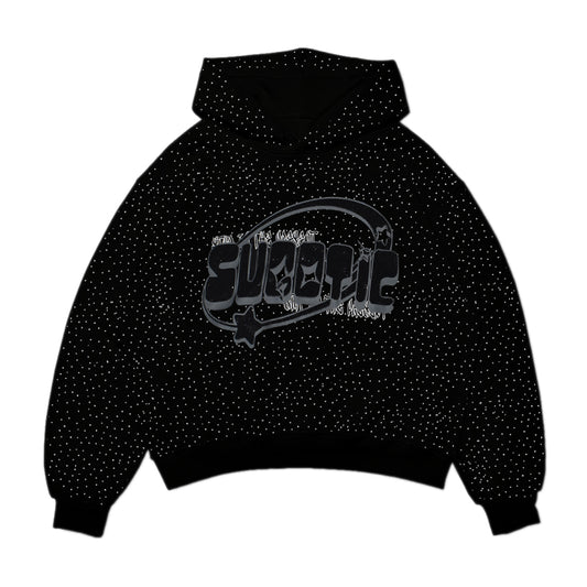 Black Shiny Hoodie