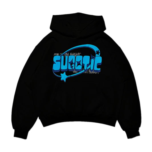 Black/Blue Bubble Hoodie