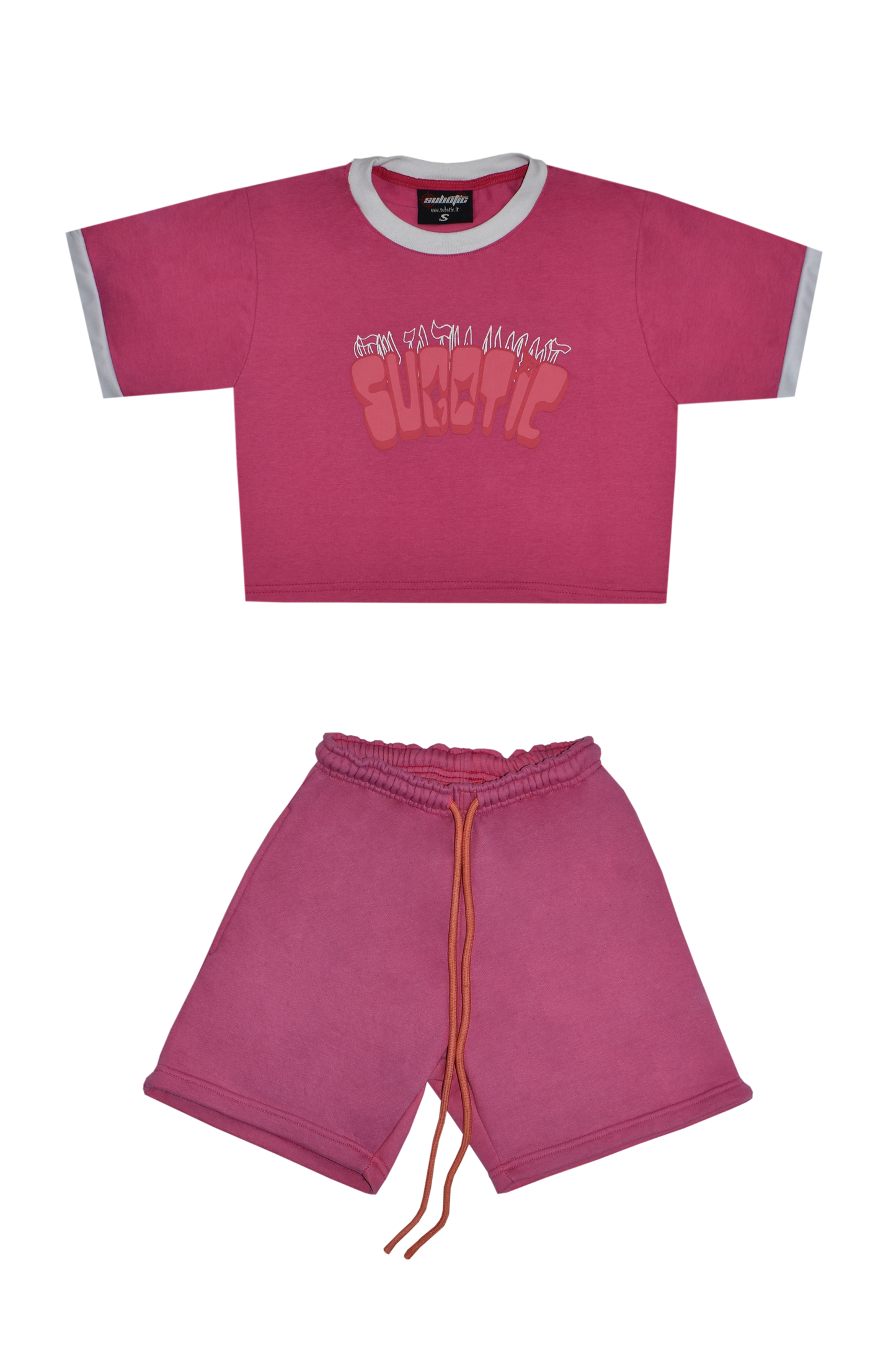 (PINK) - BUTTERFLY SHORT SET