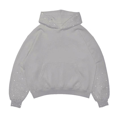 Gray crystal hoodie