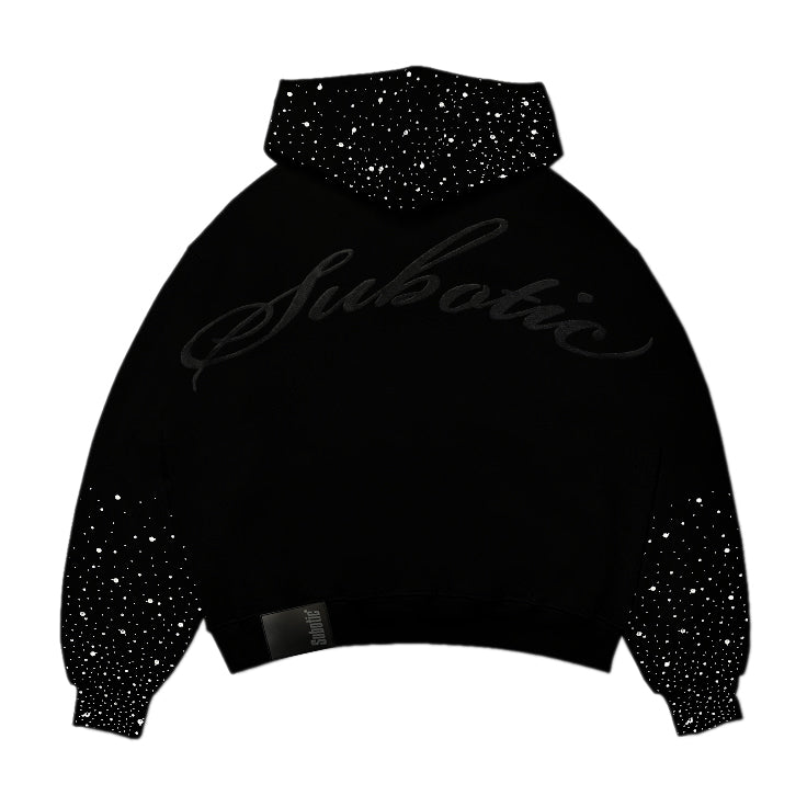 Black crystal hoodie