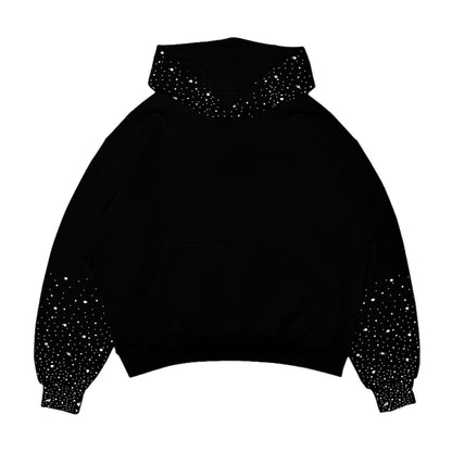Black crystal hoodie