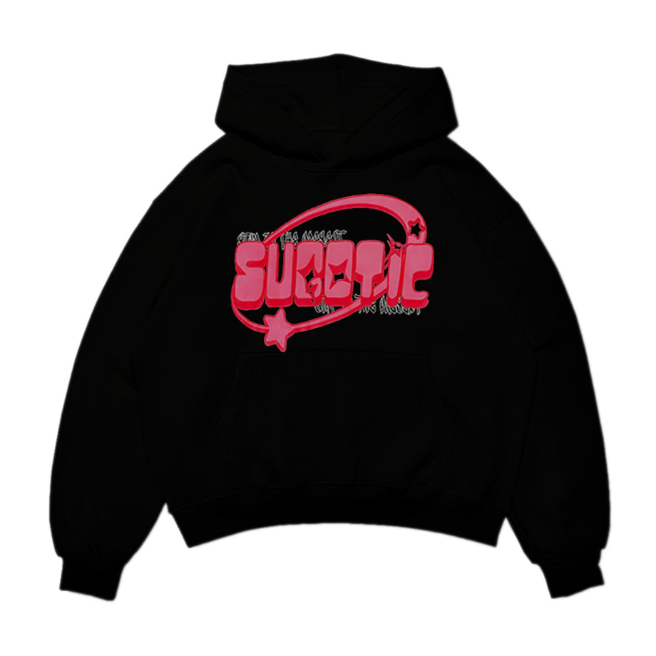 Black/Pink Bubble Hoodie