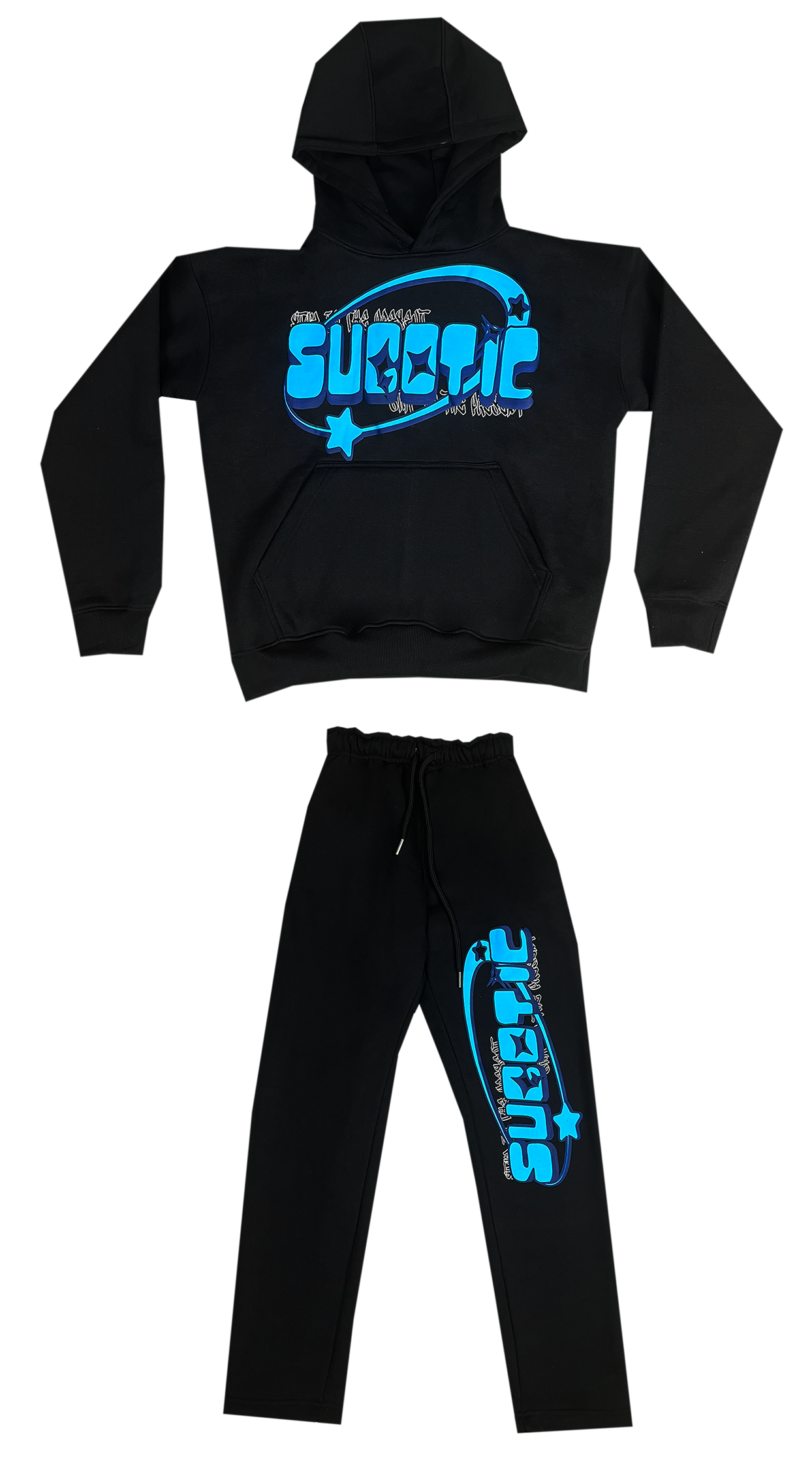 BLACK/BLUE BUBBLE TRACKSUIT