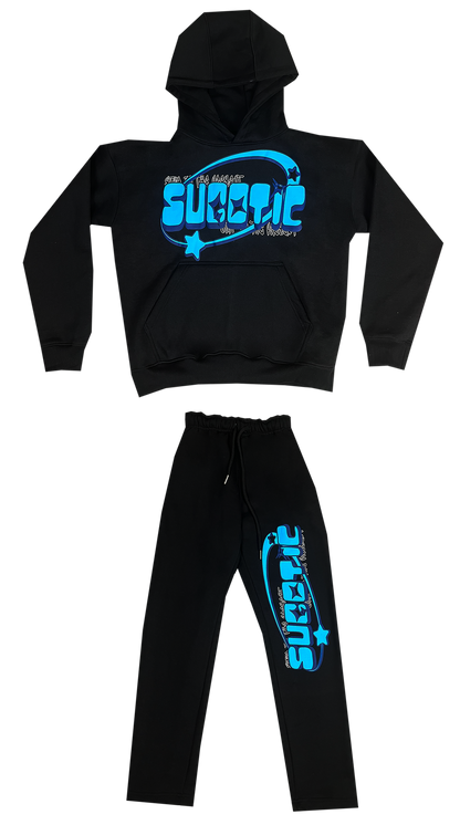 BLACK/BLUE BUBBLE TRACKSUIT