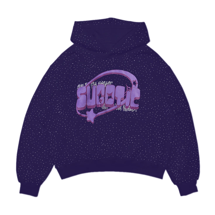 Purple Shiny Hoodie