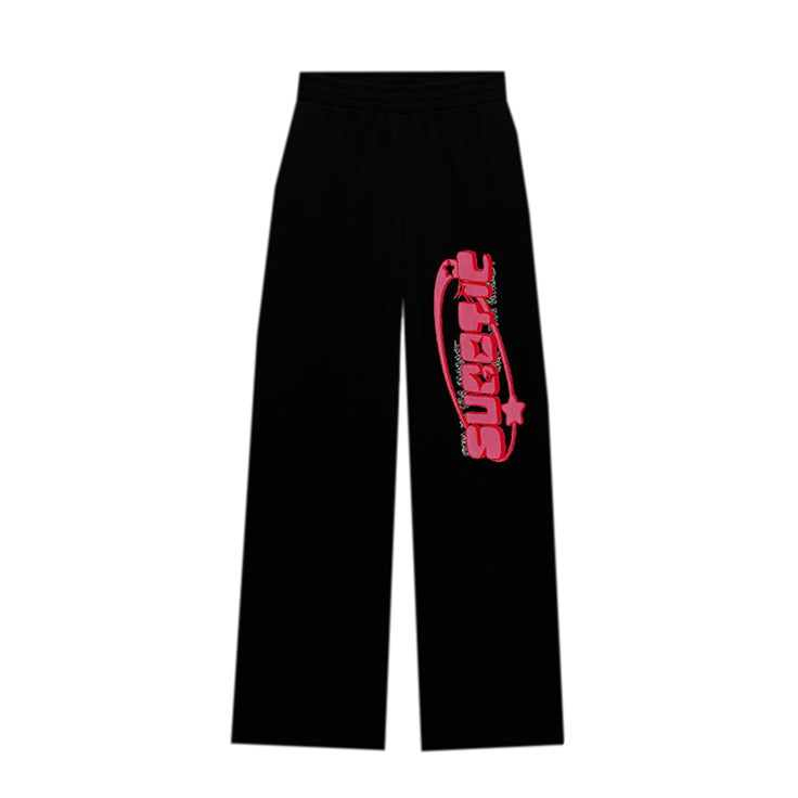 Black/Pink Bubble Pants