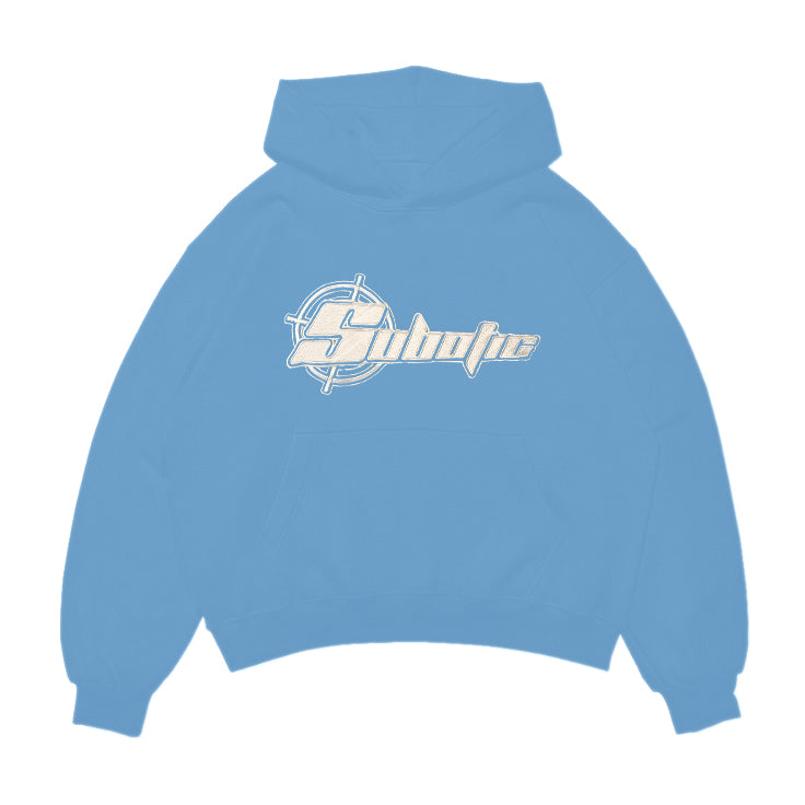 Baby Blue Stay In The Present Hoodie