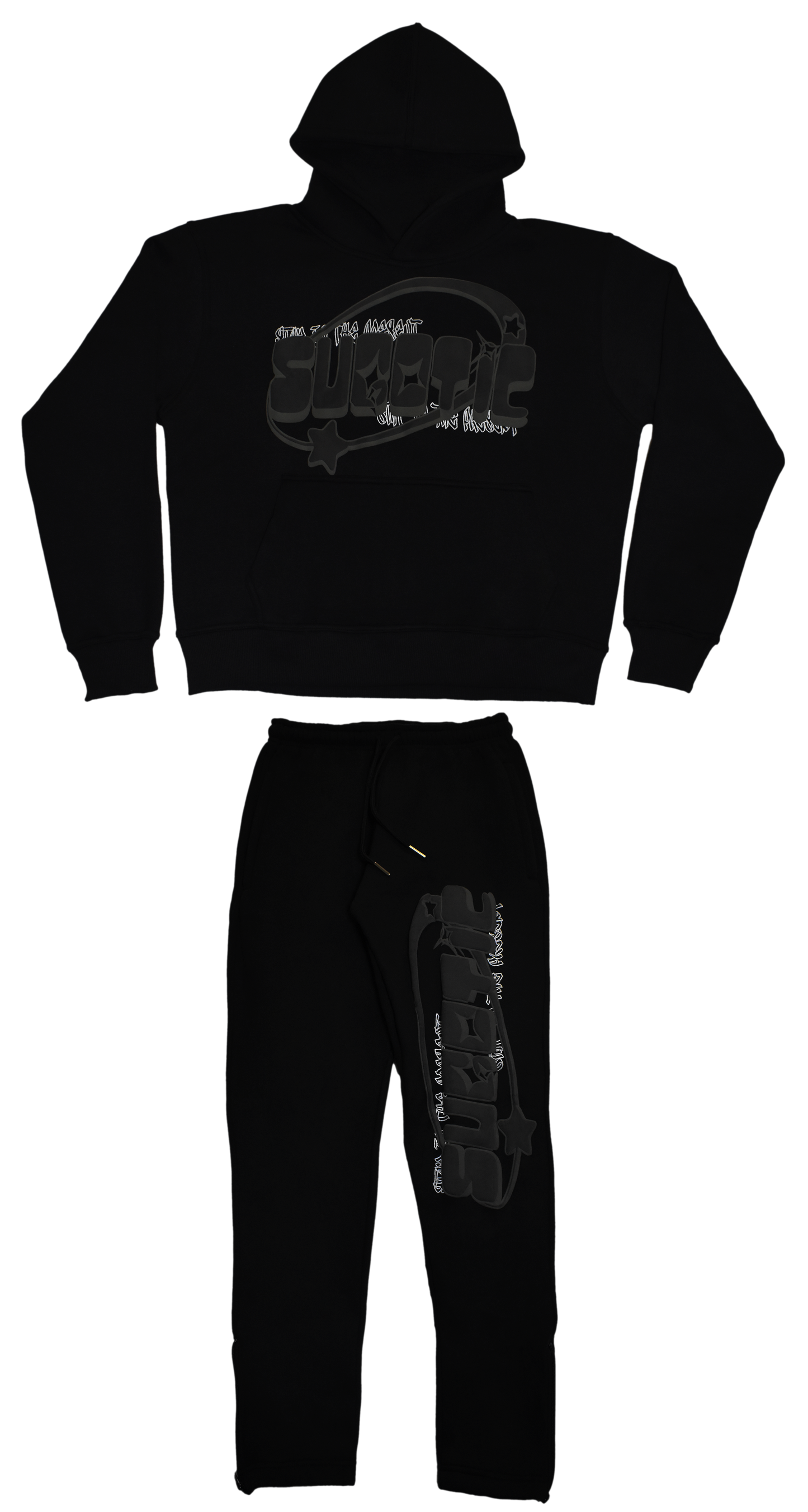 BLACK BUBBLE TRACKSUIT