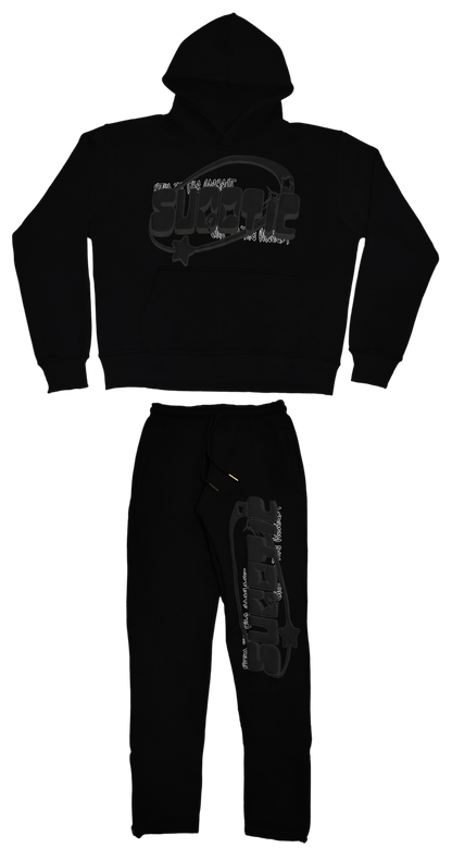 BLACK BUBBLE TRACKSUIT